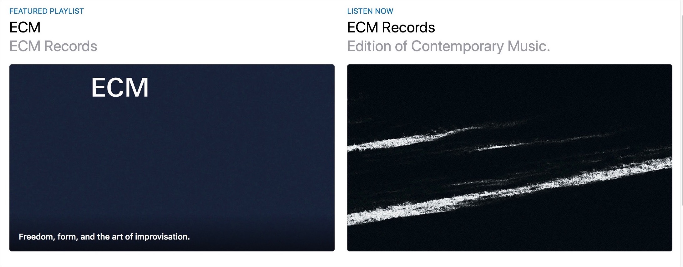 Kirkville ECM Records Now Available on Apple Music