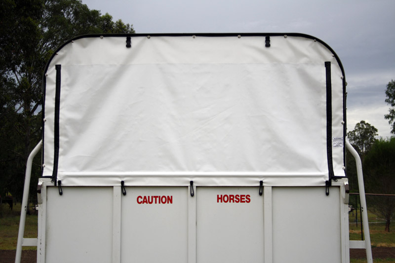 Rear and Side Horse Float Covers Kirribee Custom Covers