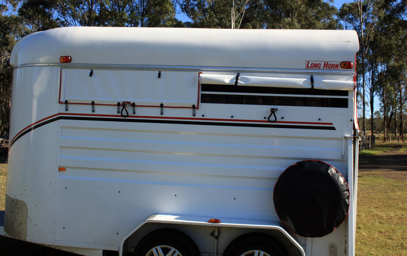 Rear and Side Horse Float Covers Kirribee Custom Covers