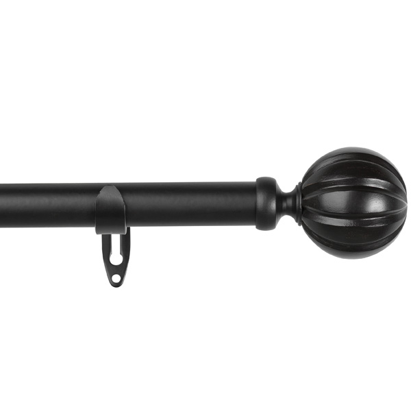 gardinstänger kirsch Gardinstång Charm Set Ø 22 Mm, Svart - Kirsch.se