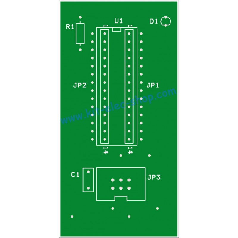 Programming interface for ATmega8