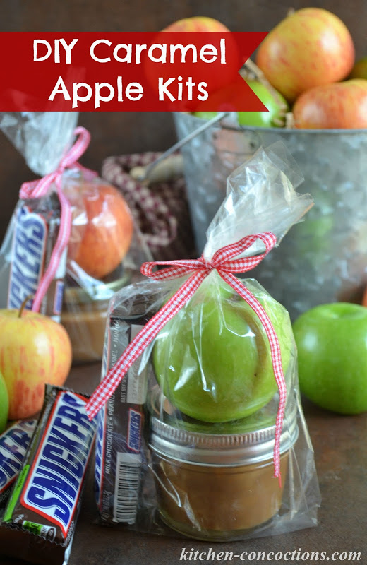 DIY Caramel Apple Gift Baskets Kitchen Concoctions