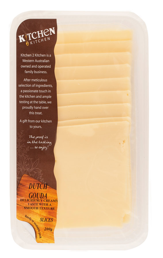 Dutch Gouda Cheese Slices 200g Kitchen 2 Kitchen