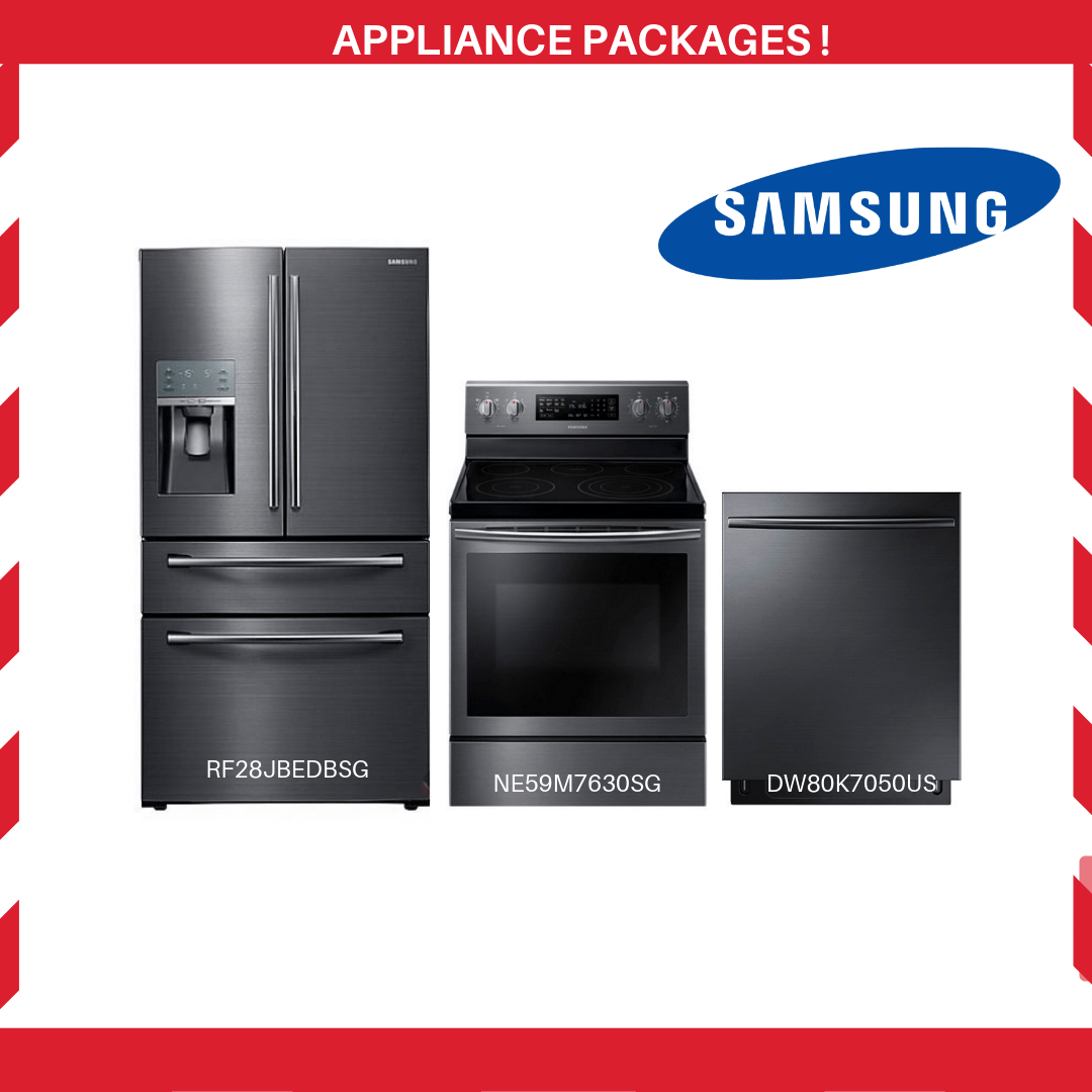 SAMSUNG BLACK STAINLESS STEEL KITCHEN APPLIANCE PACKAGE Brampton