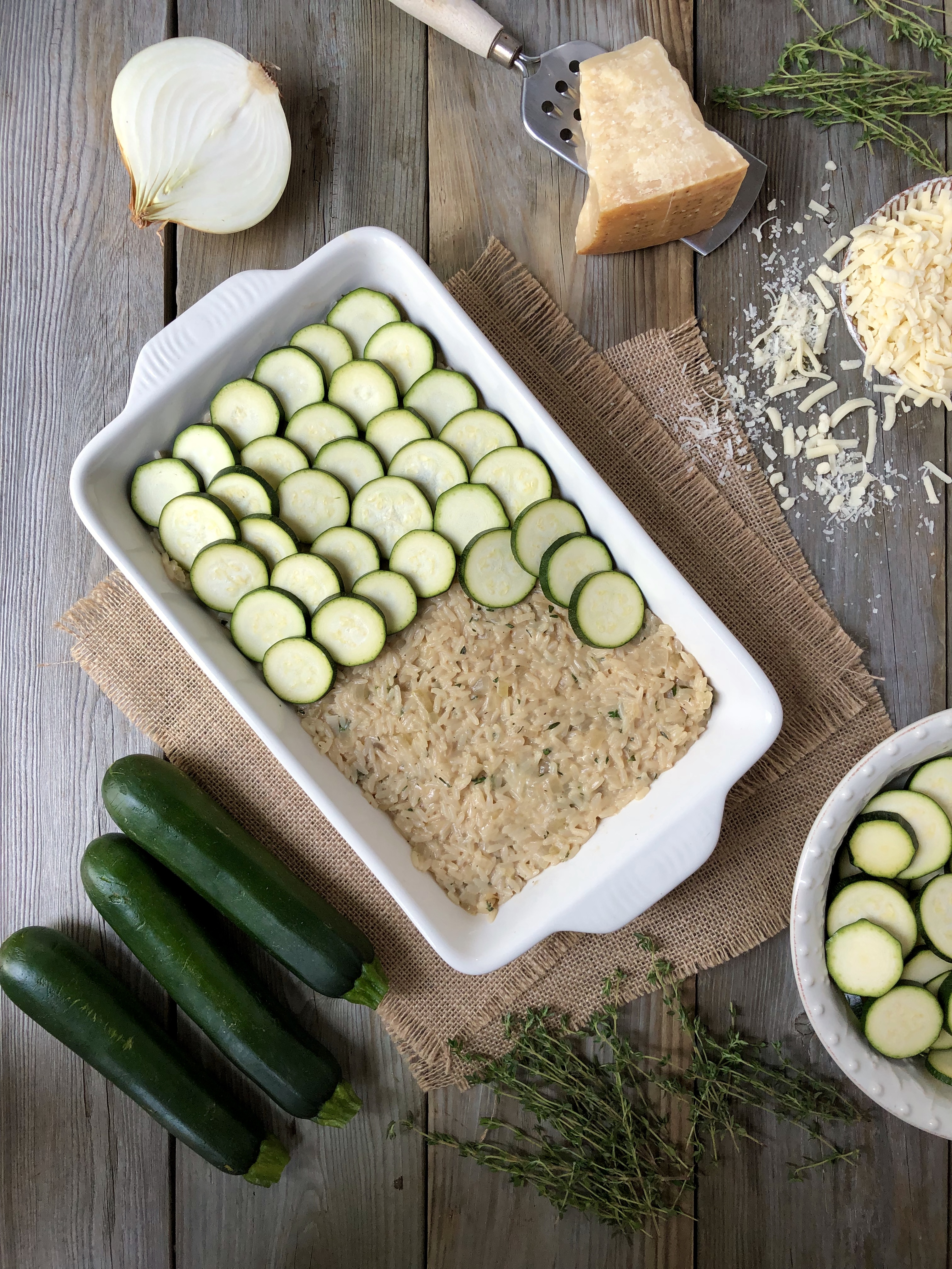 Zucchini Rice Gratin 5 BEST Assembly The Kitchen Fairy