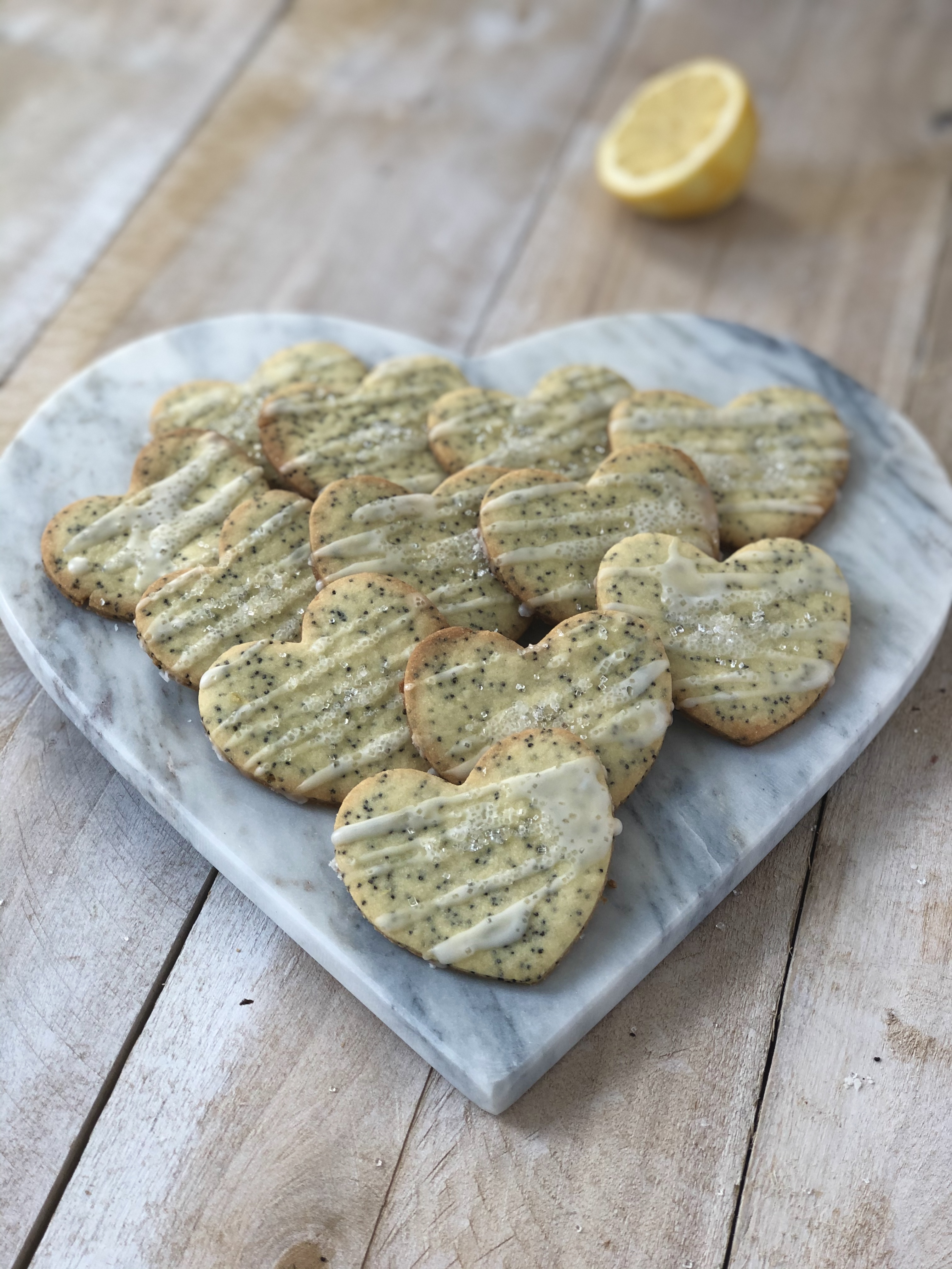 Lemon Poppy Seed Cookies 8 BEST Made in Heart Shapes The Kitchen Fairy