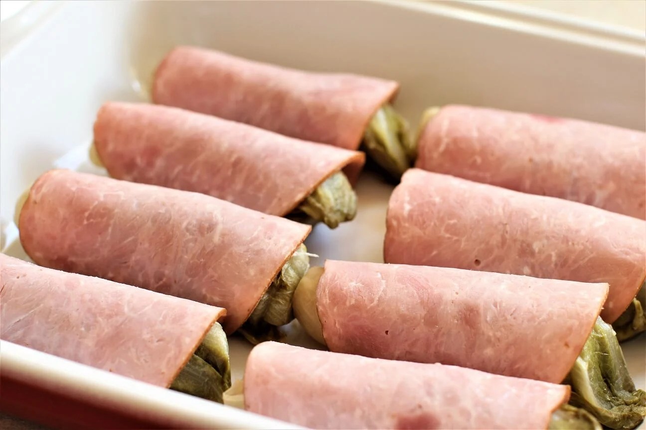 Braised Belgian Endives with Ham au Gratin Kitchen Frau