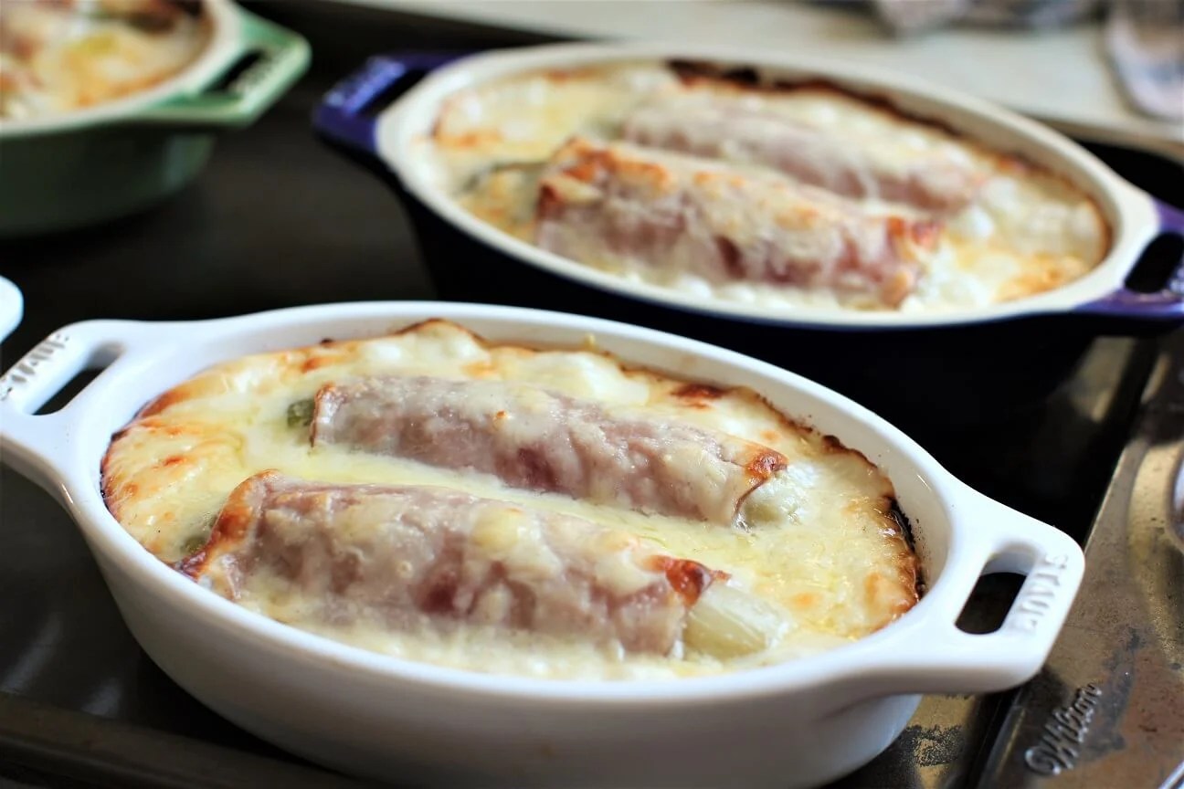 Braised Belgian Endives with Ham au Gratin Kitchen Frau