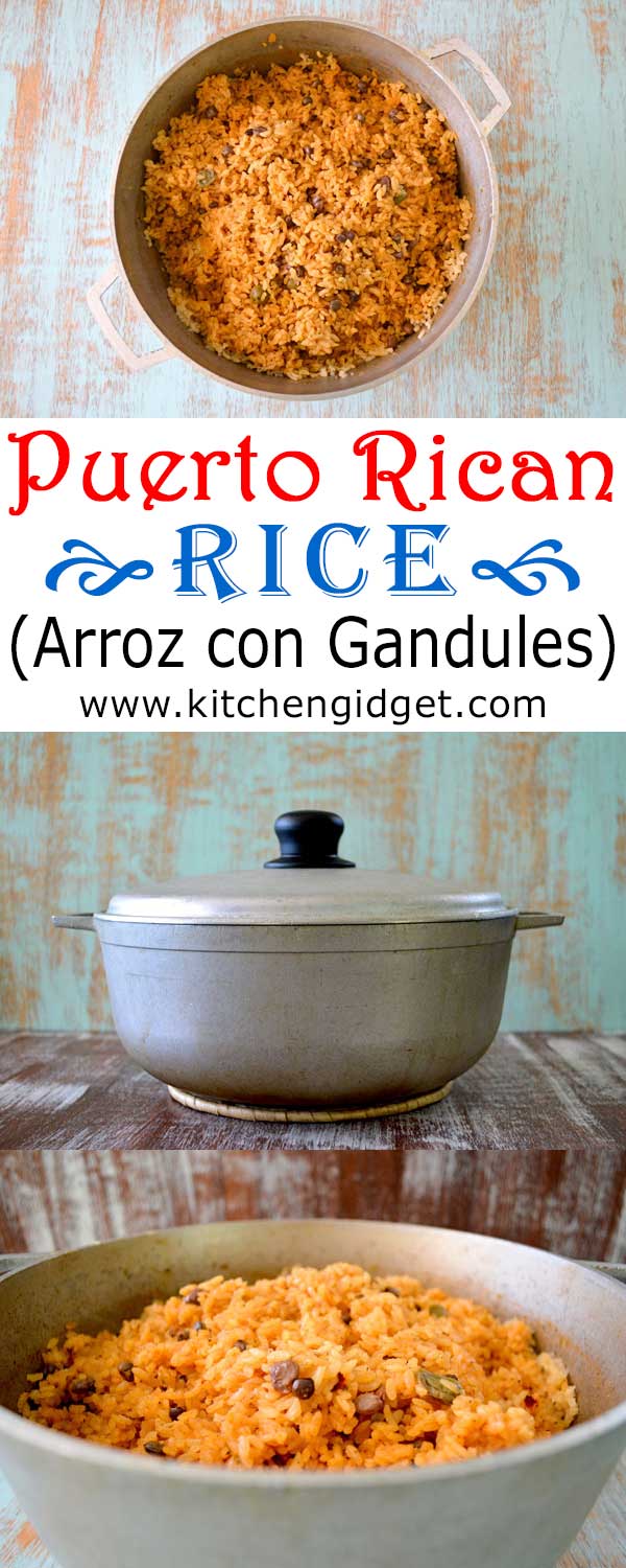 Puerto Rican Rice (Arroz con Gandules) Kitchen Gidget