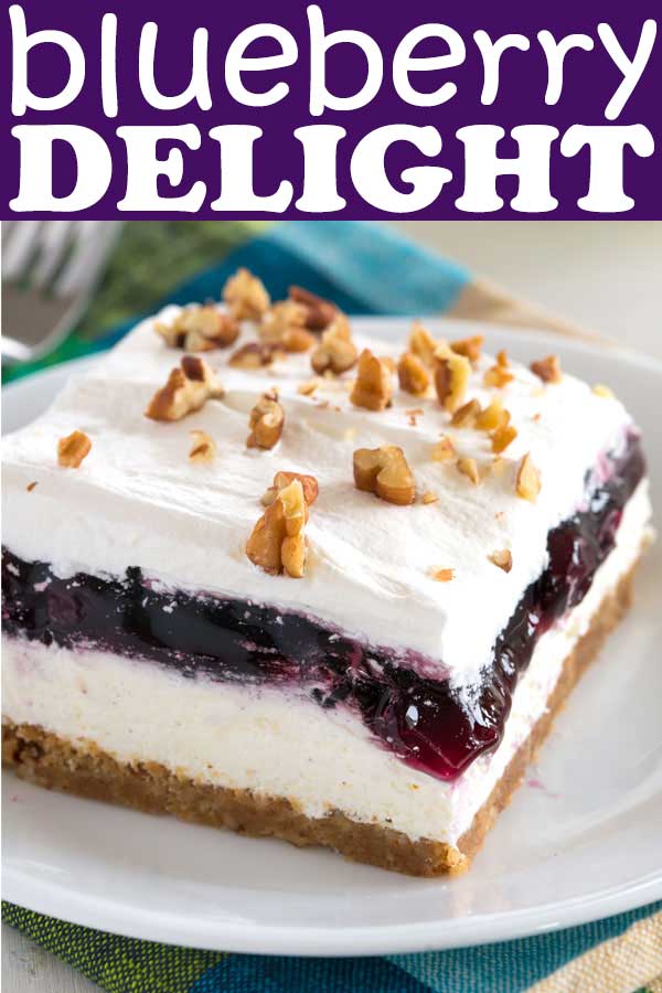 Blueberry Delight With Graham Cracker Crust No Bake Kitchen Gidget