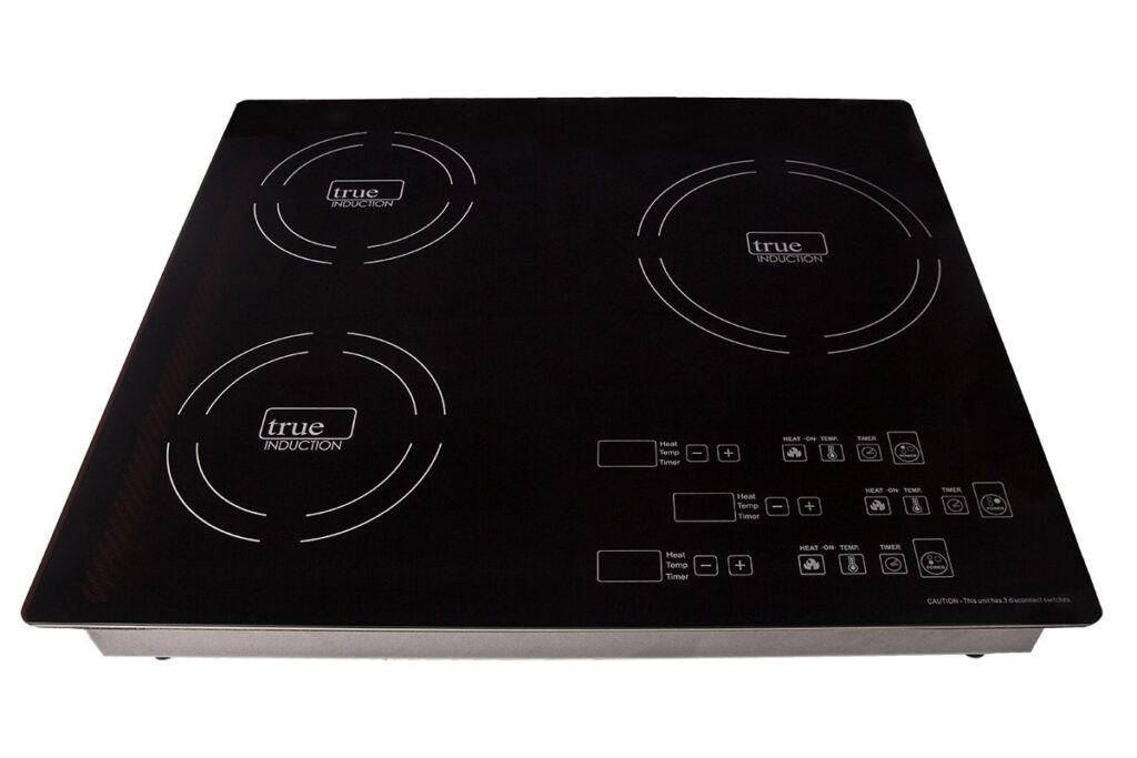True Induction TI3B Energy Efficient Induction Cooktop, Three Burner