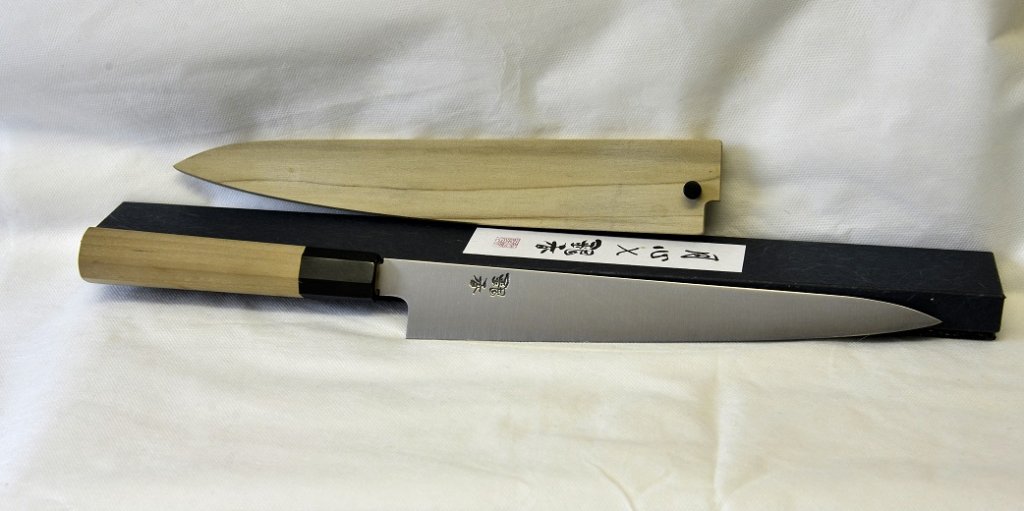 SOLD Tansu 190mm Gyuto & Gesshin Ginga 240mm WaSujihiki The