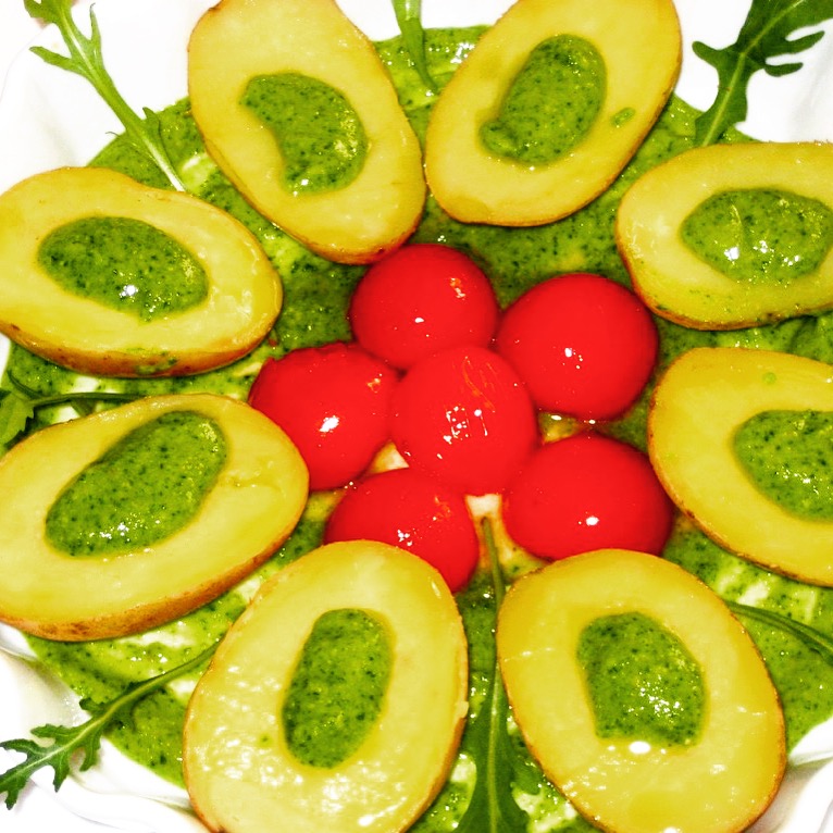 Arugula Almond Blender Pesto Kitchen Paradiso