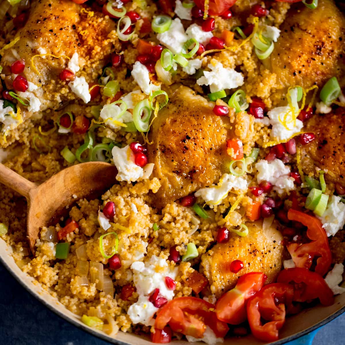OnePot Chicken and Couscous with Feta Nicky's Kitchen Sanctuary
