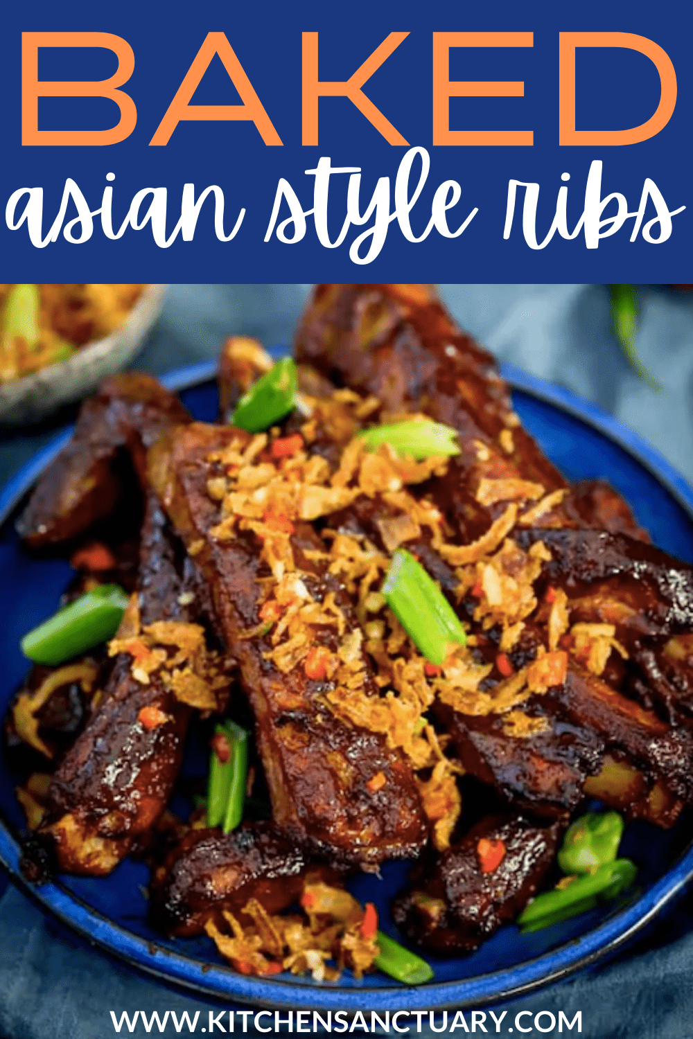 Oven Baked Asian Ribs with Crispy Onions Nicky's Kitchen Sanctuary
