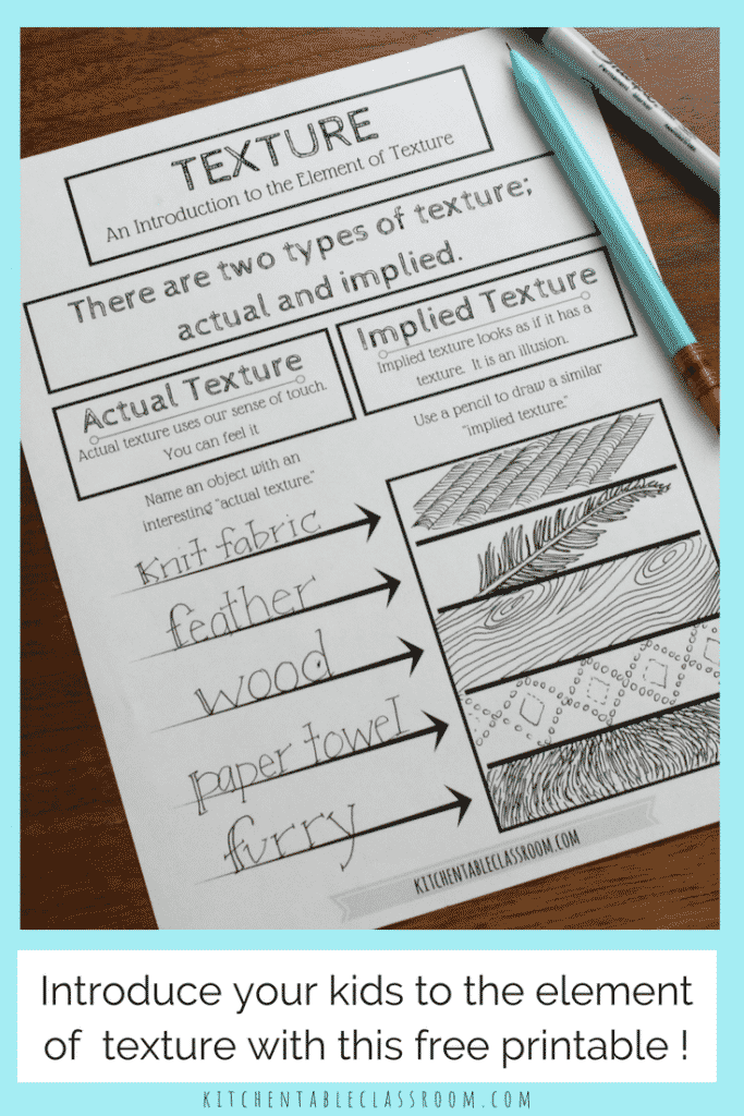 The Element Of Texture In Art With Free Printable - The Kitchen Table Classroom 1024_x_683_png