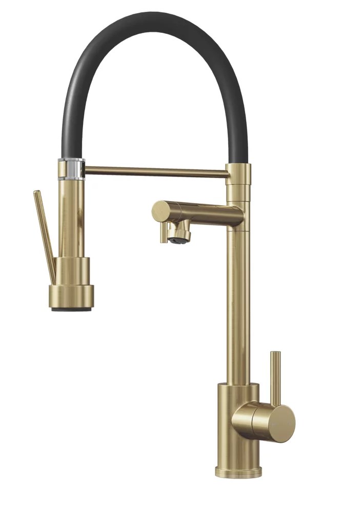 ETAL Goda MultiUse Kitchen Mixer Tap Brushed Brass One of the best