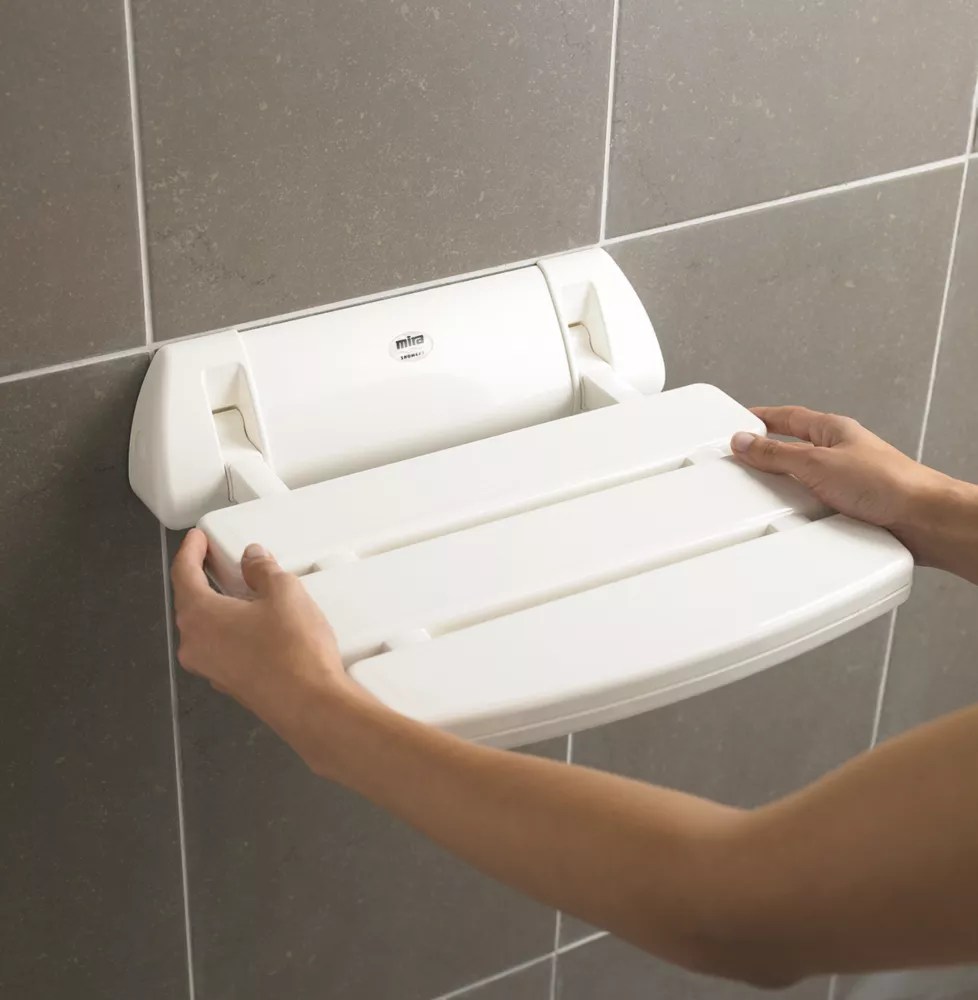 Cheap Mira WallMounted Shower Seat White online in 2023