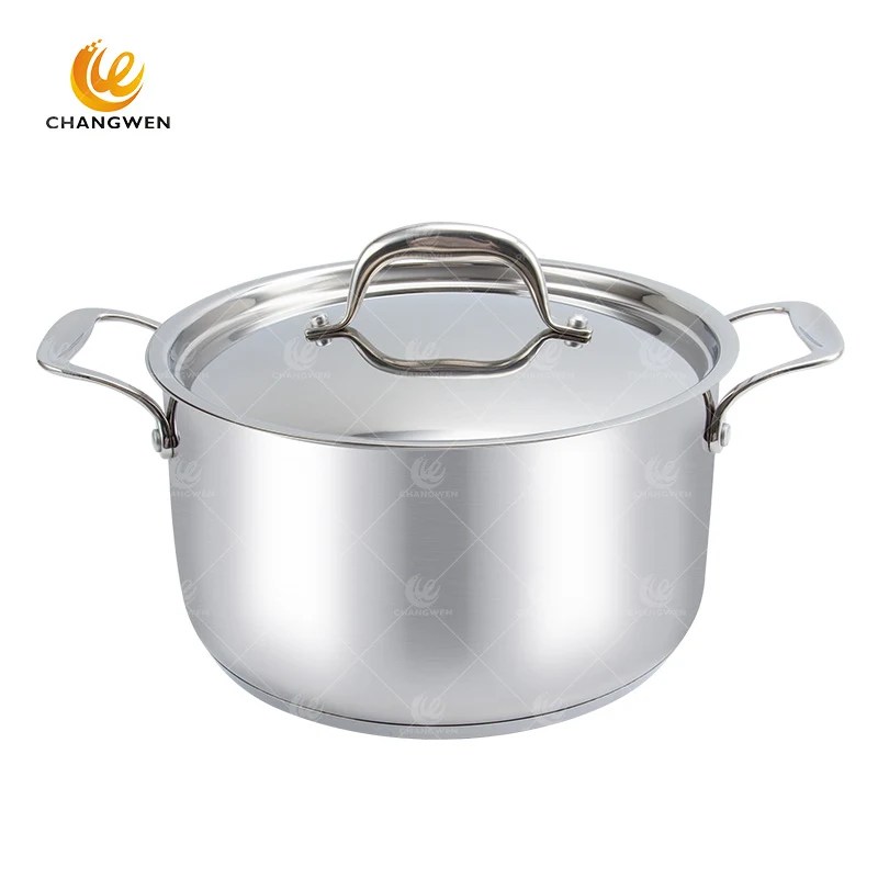 Stainless steel Cookware with lockable wood handle CW23008081