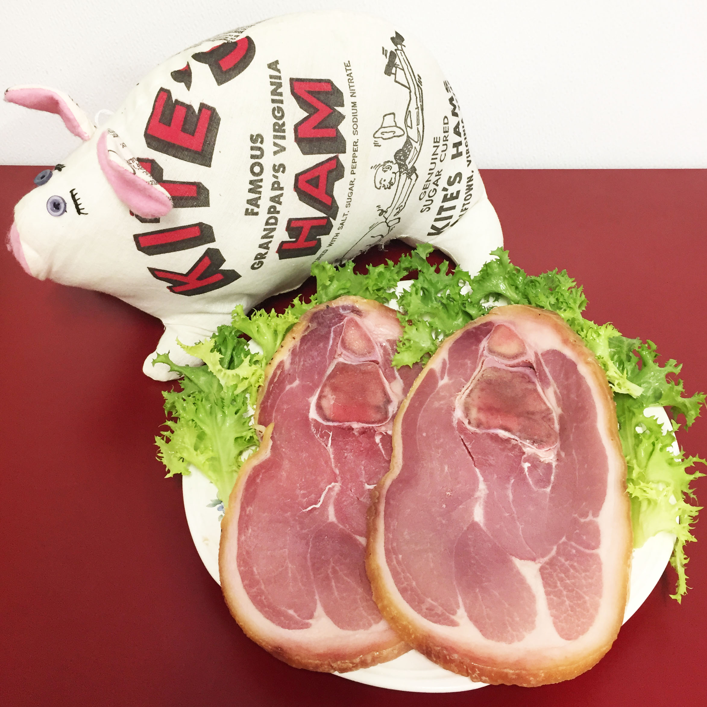End Slices Kite's Country Hams