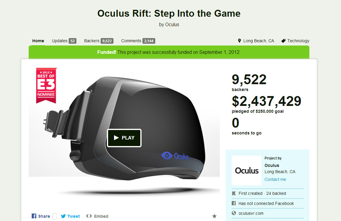 The Facebook, Oculus deal makes sense for everyone KitGuru