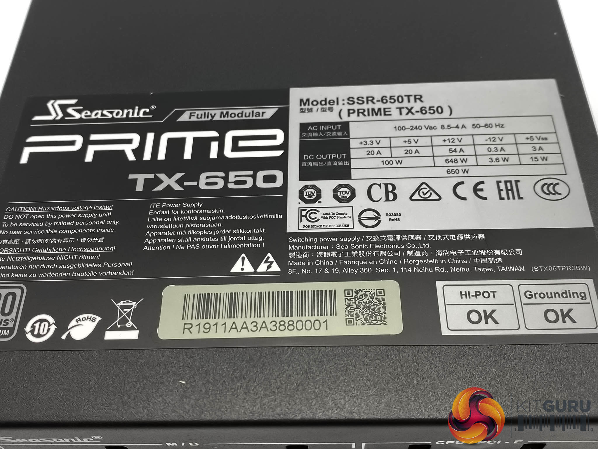 Seasonic PRIME TX650 Titanium PSU (2020) Review KitGuru Part 3
