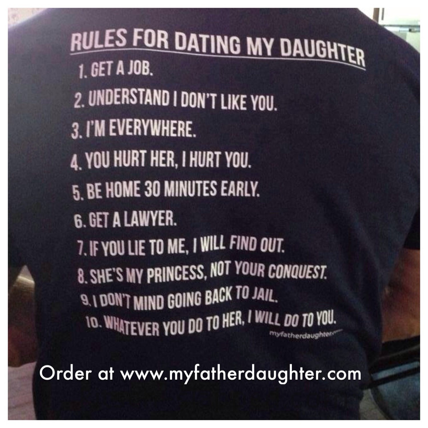 10 Rules For Dating My Daughter KitschSlapped