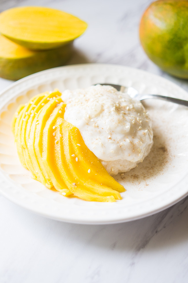 Mango Sticky Rice with Coconut Cream Kitschen Cat