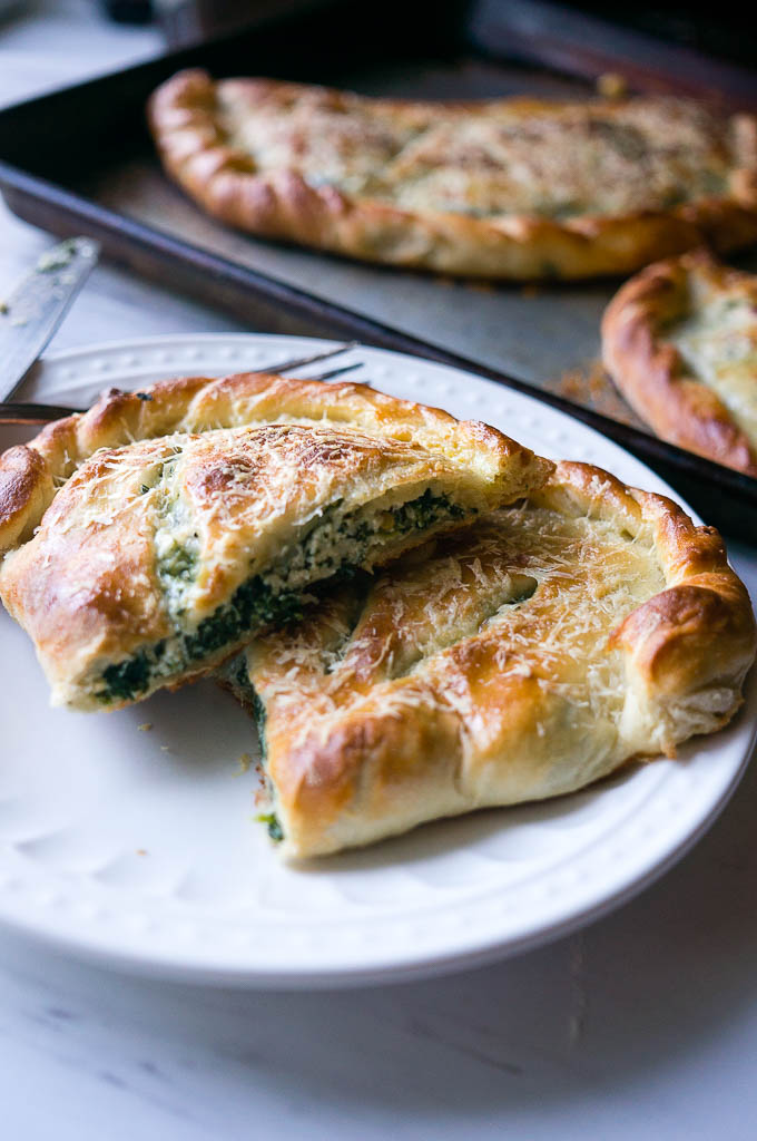 Ricotta and Spinach Calzones Kitschen Cat
