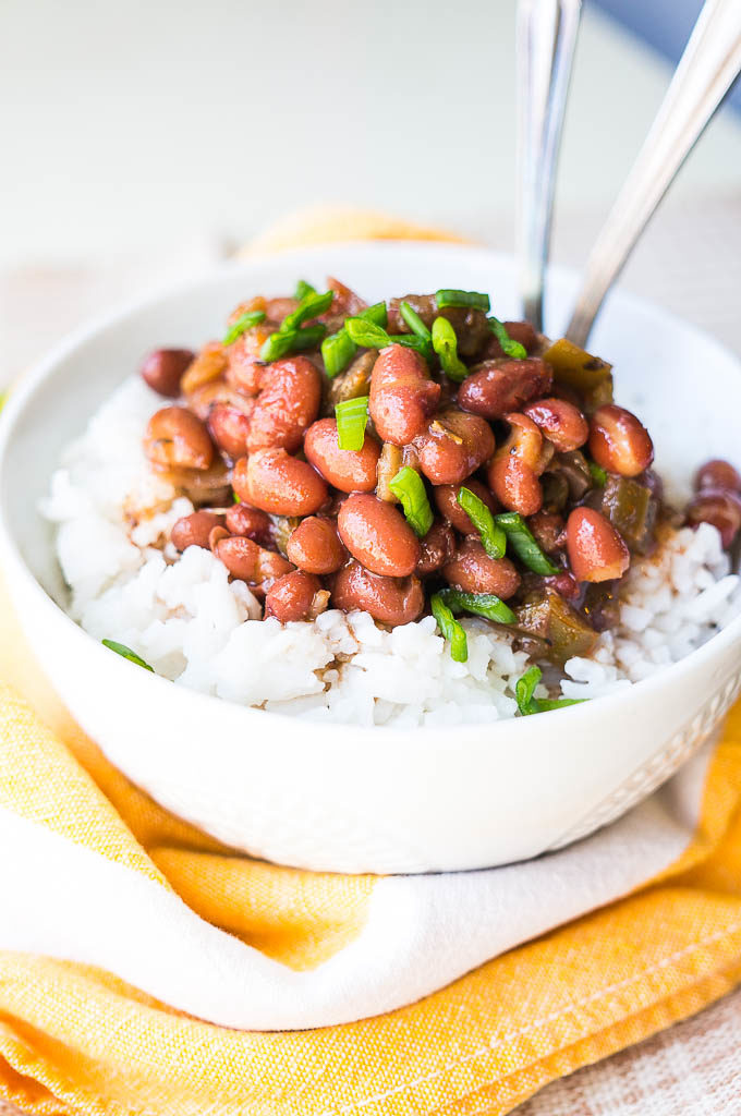 Pressure Cooker Vegetarian Red Beans and Rice Kitschen Cat