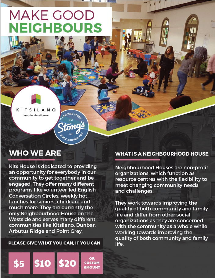 Stongs Kitsilano Neighbourhood House