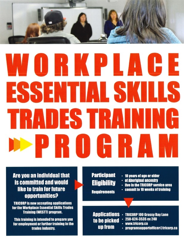 Workplace Essential Skills Trades Training Program Kitsumkalum, a