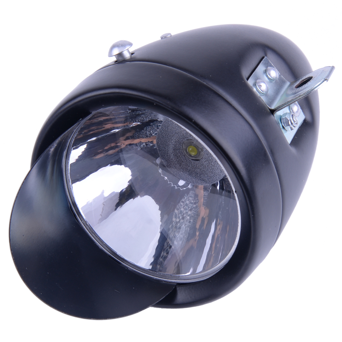 Metal Chrome Vintage Bike Bicycle Retro LED Headlight Front Fog Light