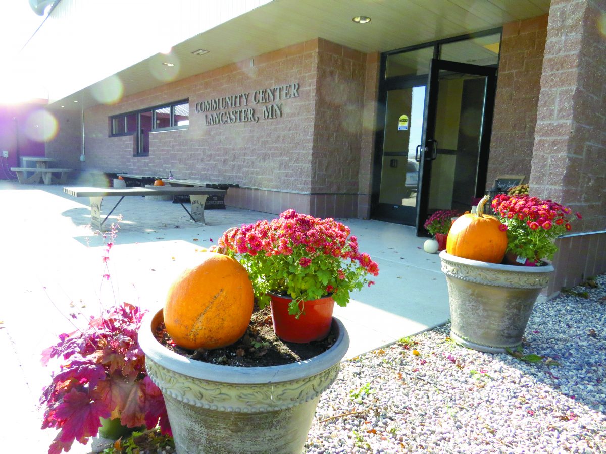 Community Center Committee supports Lancaster functions The Kittson
