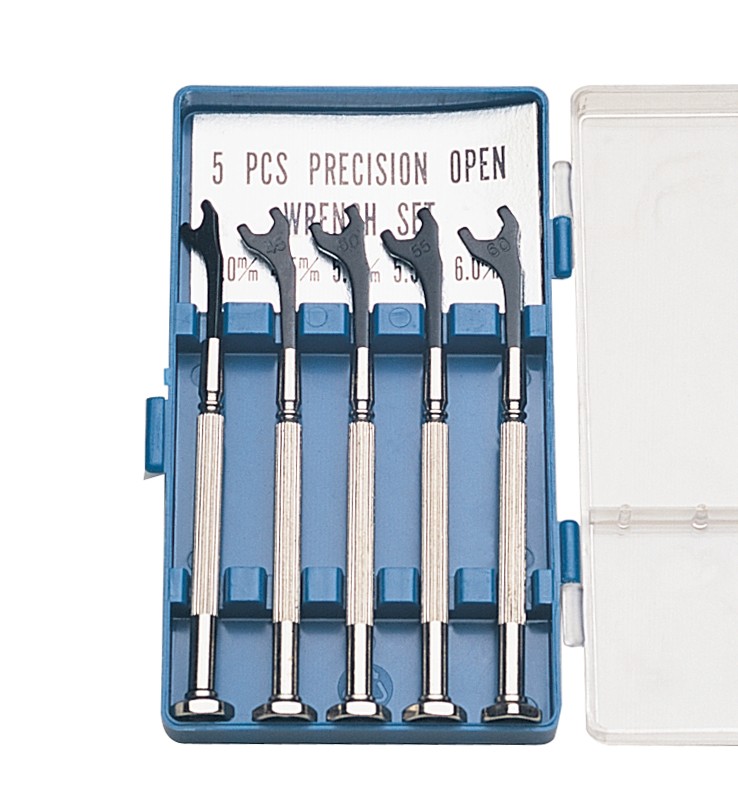 5 pc METRIC Mini Precision Wrench Set Sizes 4.0MM to 6.0MM 52712