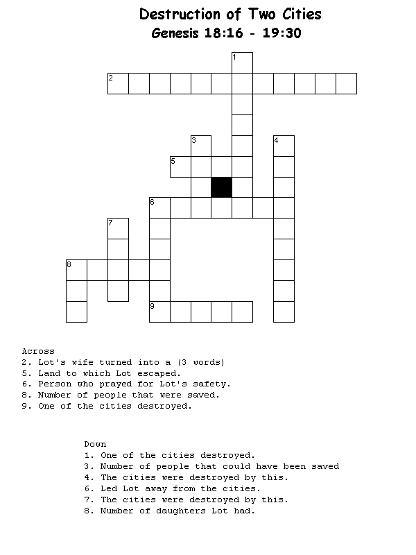 15 Fun Bible Crossword Puzzles Kitty Baby Love