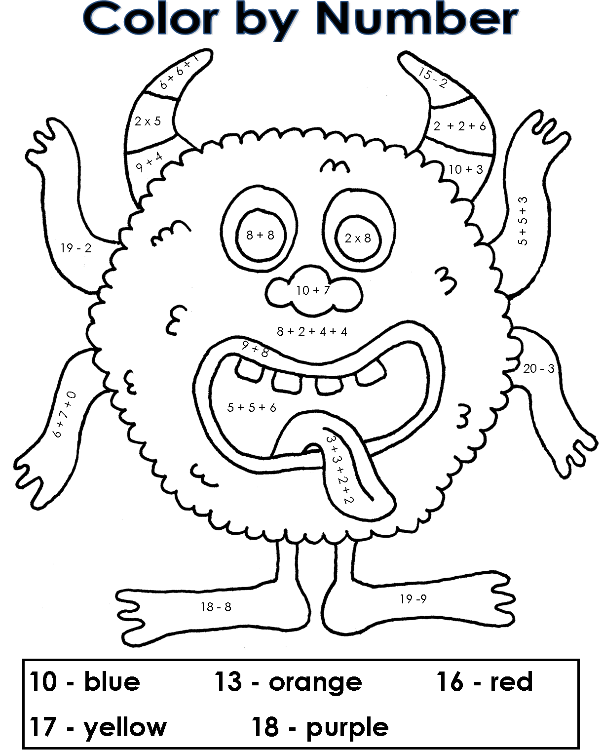 27 Helpful Subtraction Colors by Number