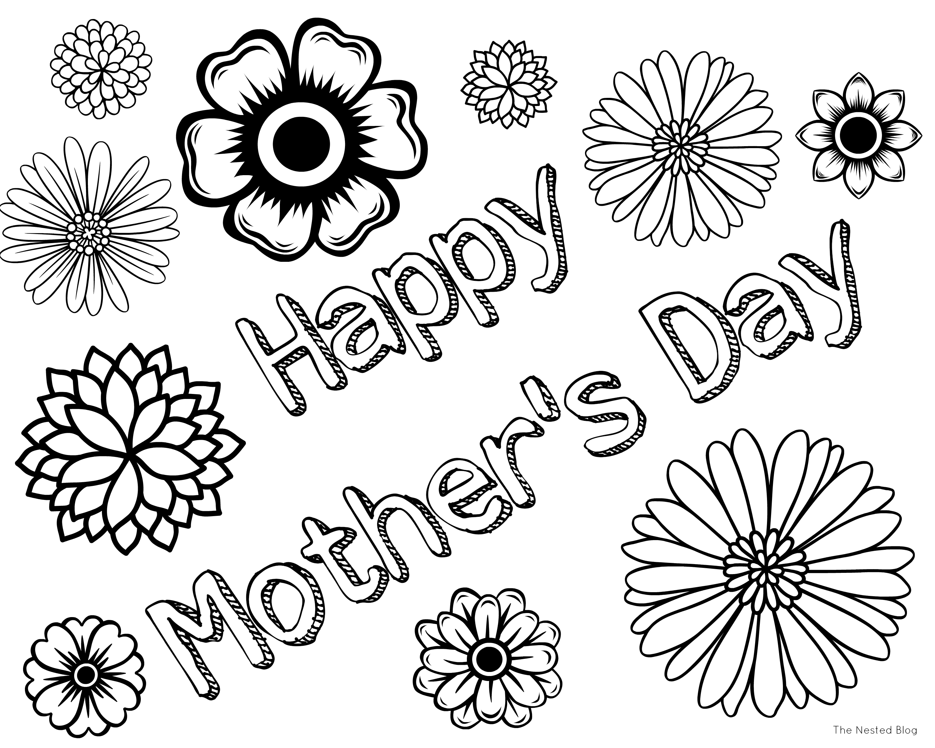 30 Free and Printable Mother's Day Coloring Cards 30 Free and Printable Mother's Day Coloring Cards