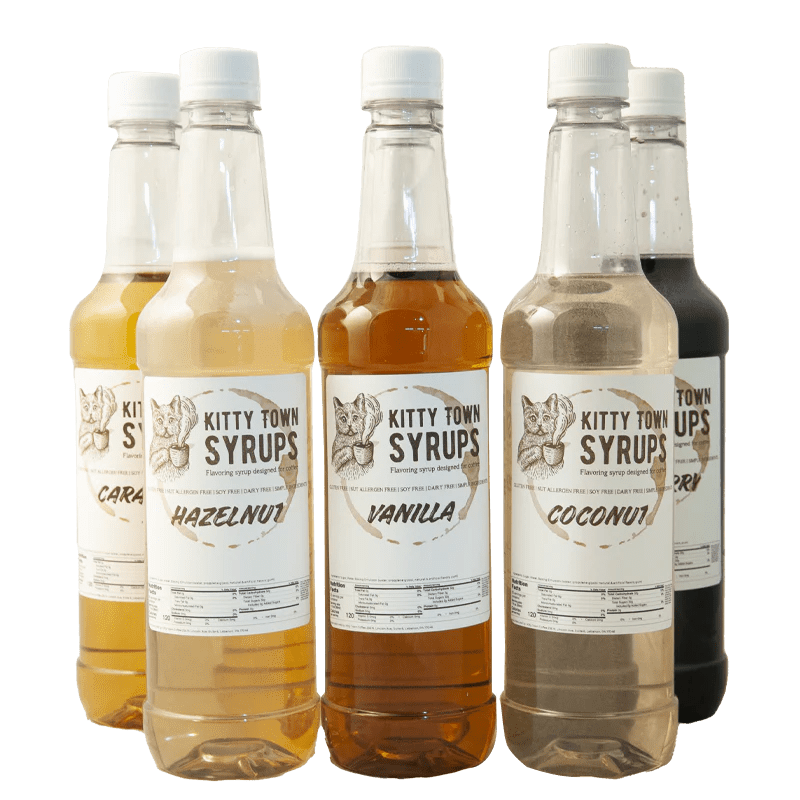 Flavoring Syrup 3 Pack Kitty Town Coffee