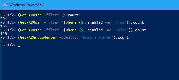 Counting The Number Of AD User Accounts In PowerShell KC s Blog
