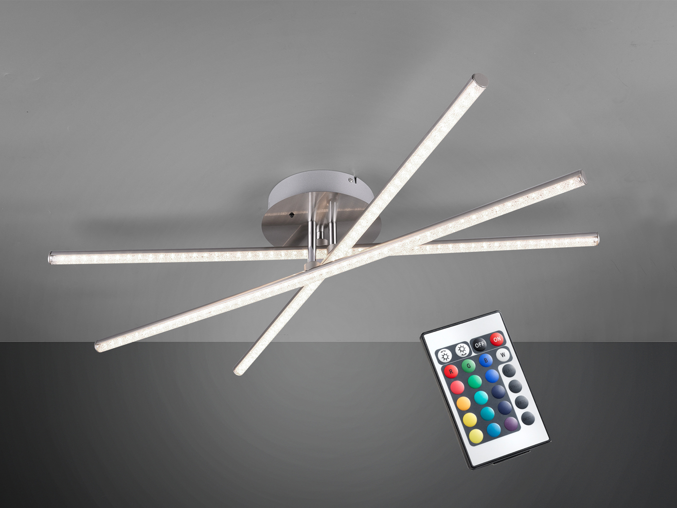 Außergewöhnliche Led Deckenleuchte Mit Fernbedienung & Farbwechsler Große Räume | Ebay