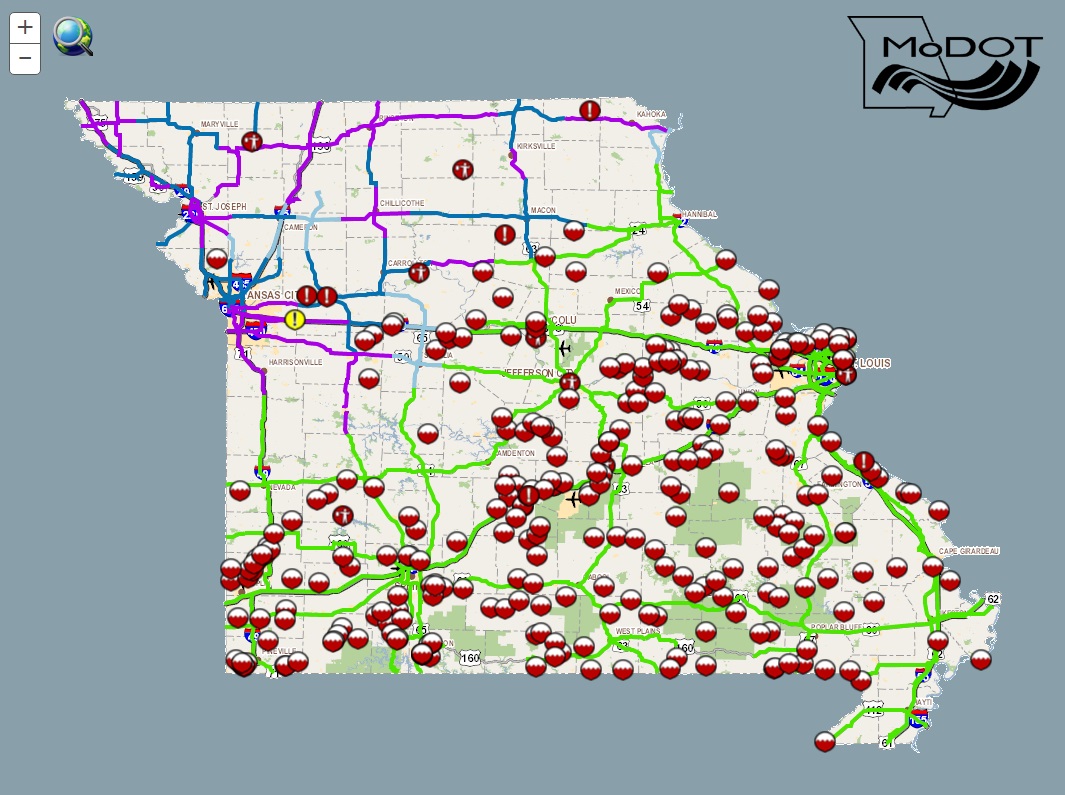 Missouri Road Closures Due To Flooding Map Maps Model Online