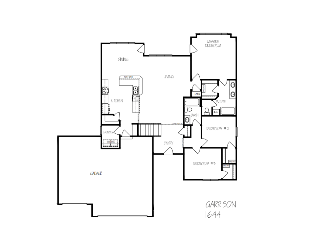 Garrison floorplan Klausmeyer Construction