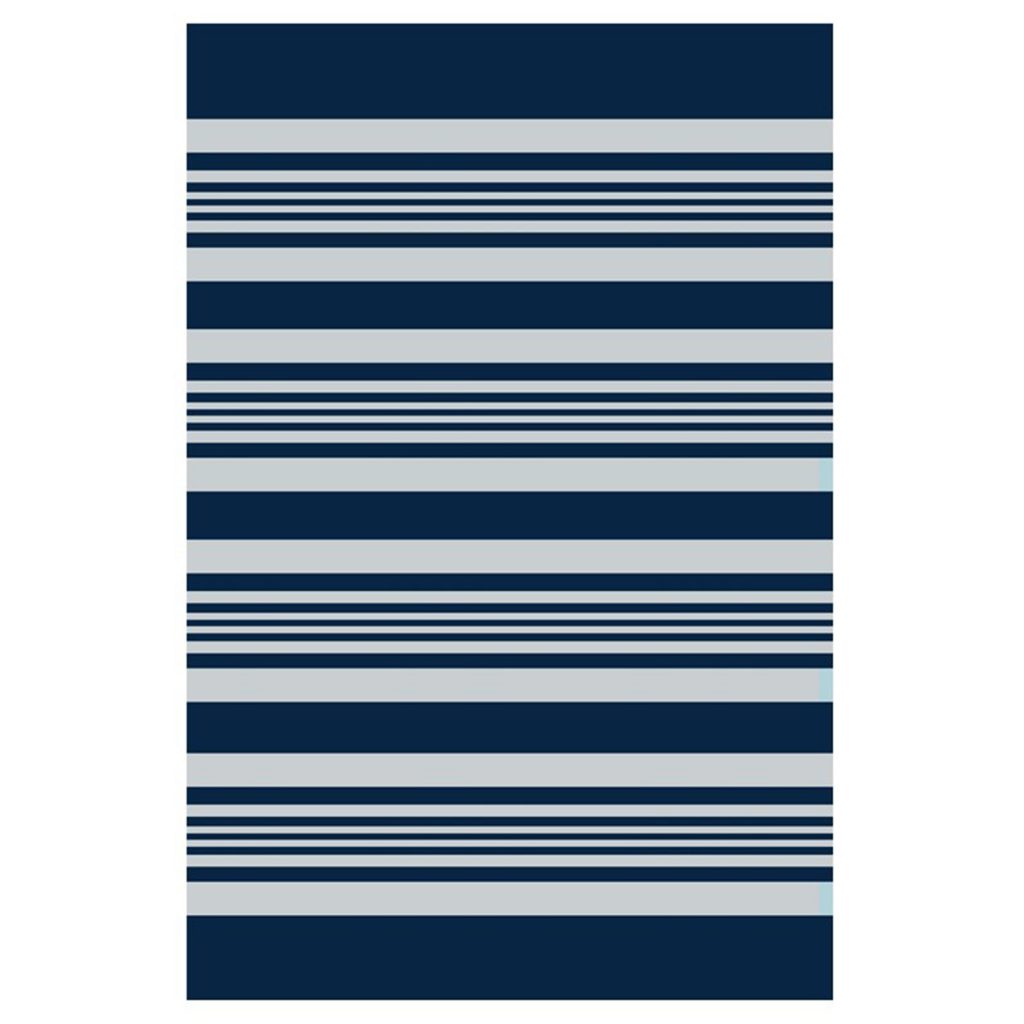 Excel Lightweight Reversible Stain Proof Plastic Outdoor Rug, Blue