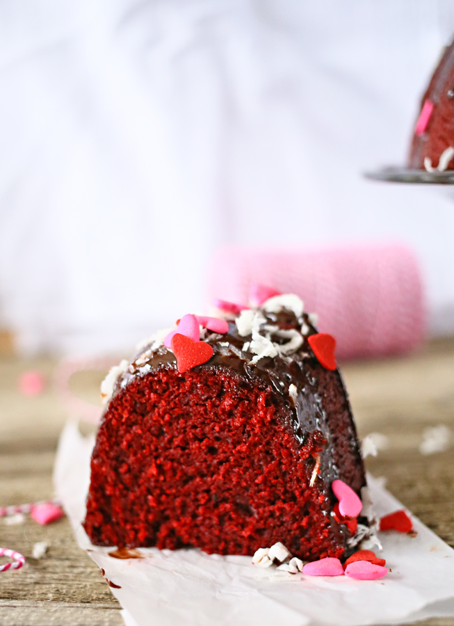 Red Velvet Bundt Cake with Kahlua Ganache Taste of the Frontier