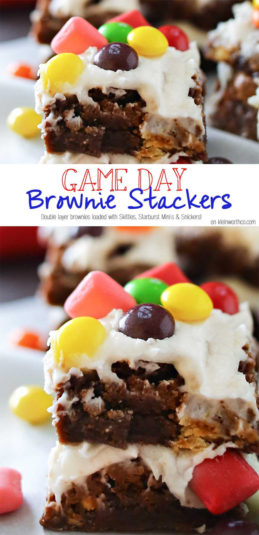 Game Day Brownie Stackers Taste of the Frontier