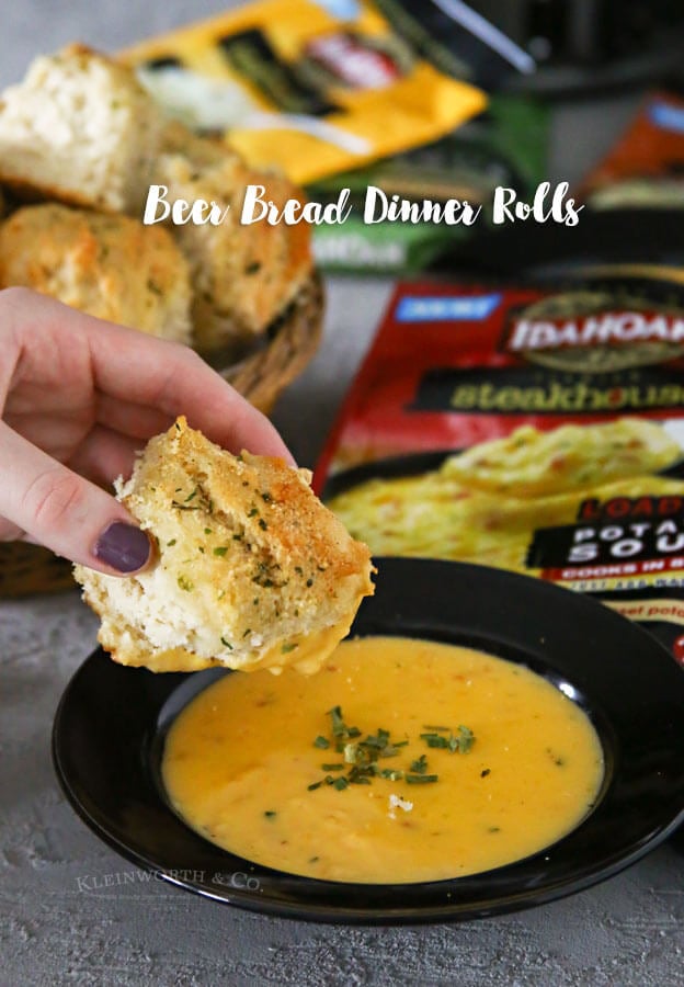 On a lightly floured work surface or with a standing mixer, knead the dough until it is smooth, about 10 minutes. Beer Bread Dinner Rolls - Kleinworth & Co