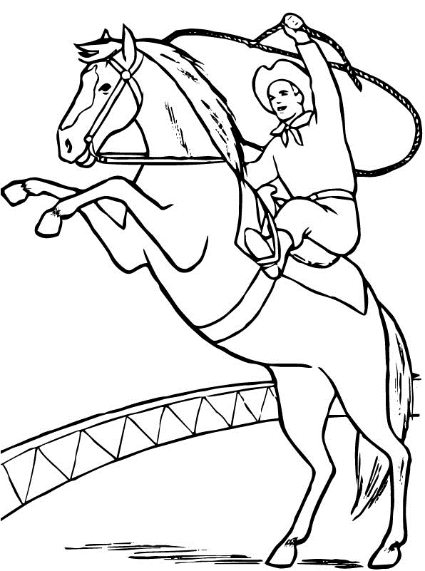 Kleurplaat Paarden Leuk voor kids paarden0024 Klik