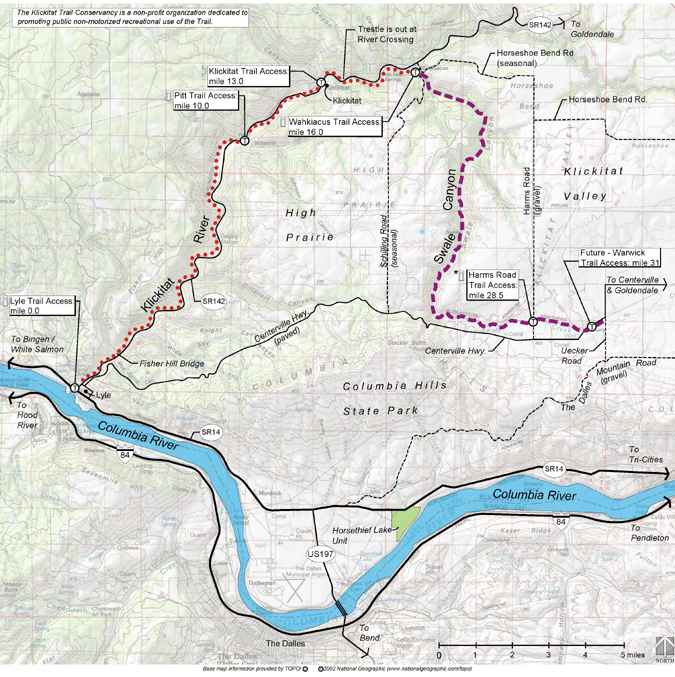 Map & Directions Klickitat Trail Conservancy