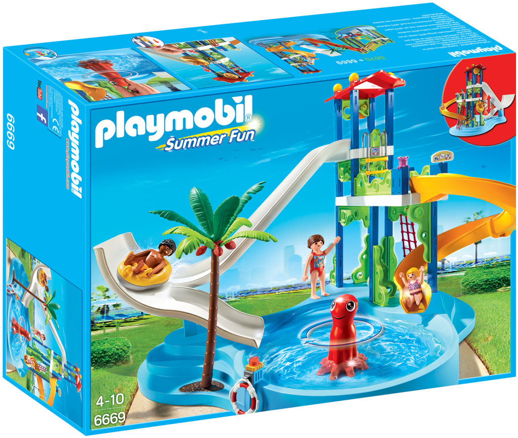 Playmobil Set 6669 water park with slide tower Klickypedia